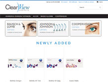 Tablet Screenshot of clearviewcontacts.com